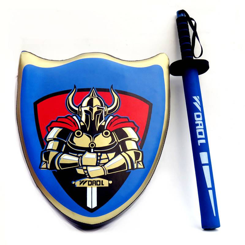 Knight shield + sword target (Blue combination)